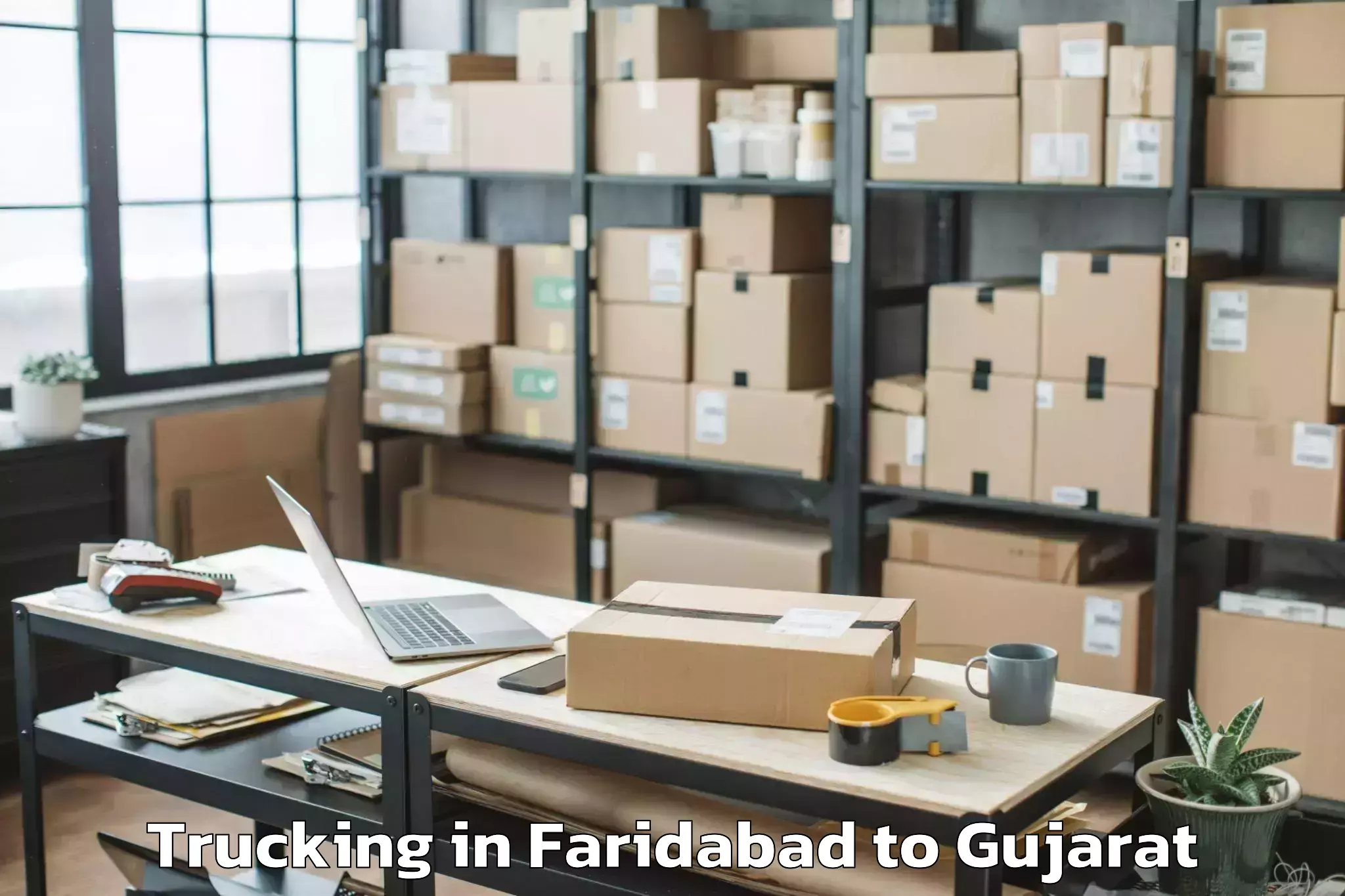 Comprehensive Faridabad to Vaghodia Ina Trucking